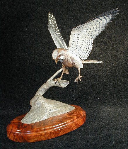 Majestic Falcon Bronze Sculpture