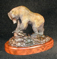Grizzly Bear Bronze Sculpture