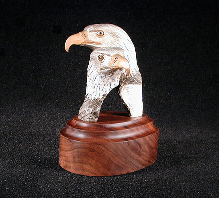 Bald Eagle Silver Sculpture