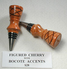 Figured Cherry w/Bocote Accents